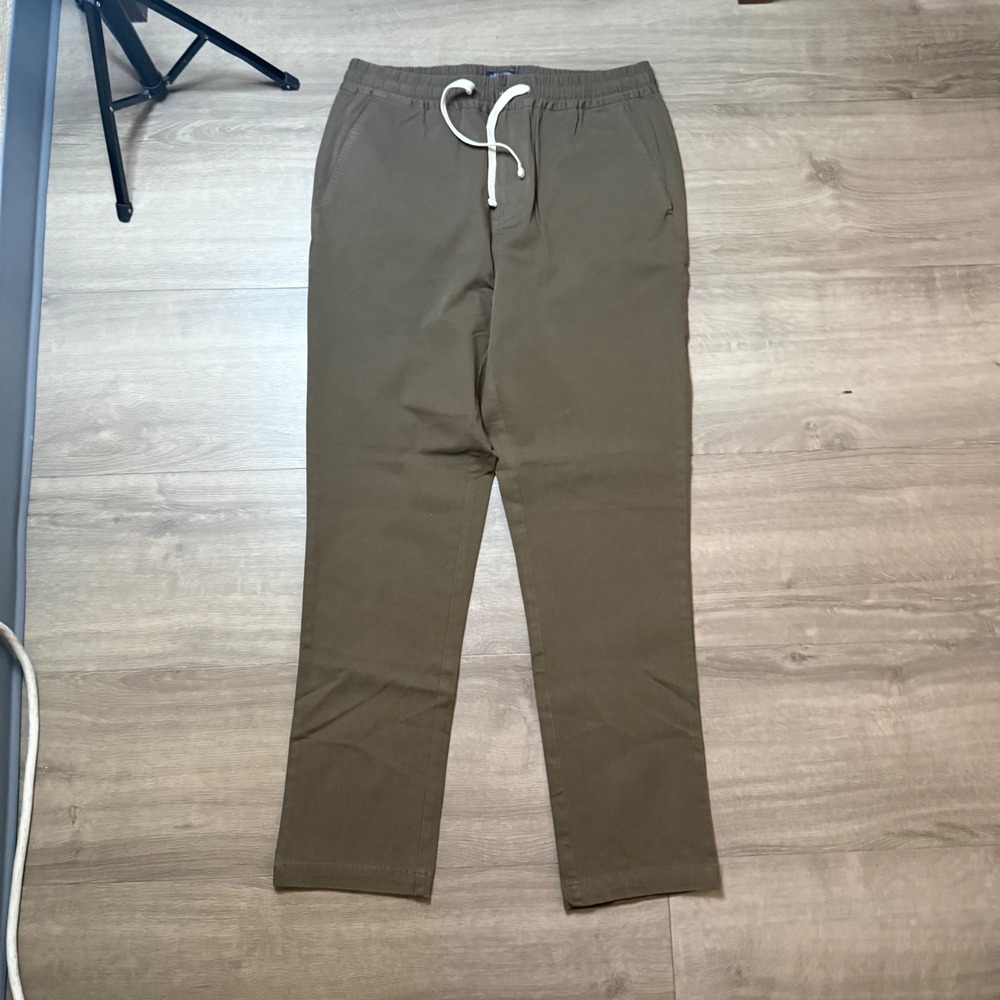 J. Crew joggers Women M Brown Olive Drawstring Elastic Waist Straight Leg Casual